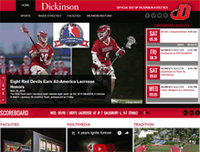 Tablet Screenshot of dickinsonathletics.com